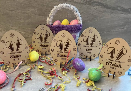 Personalized Standing Easter Name Tag