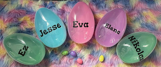 Personalized 10 Inch Fillable Easter Egg