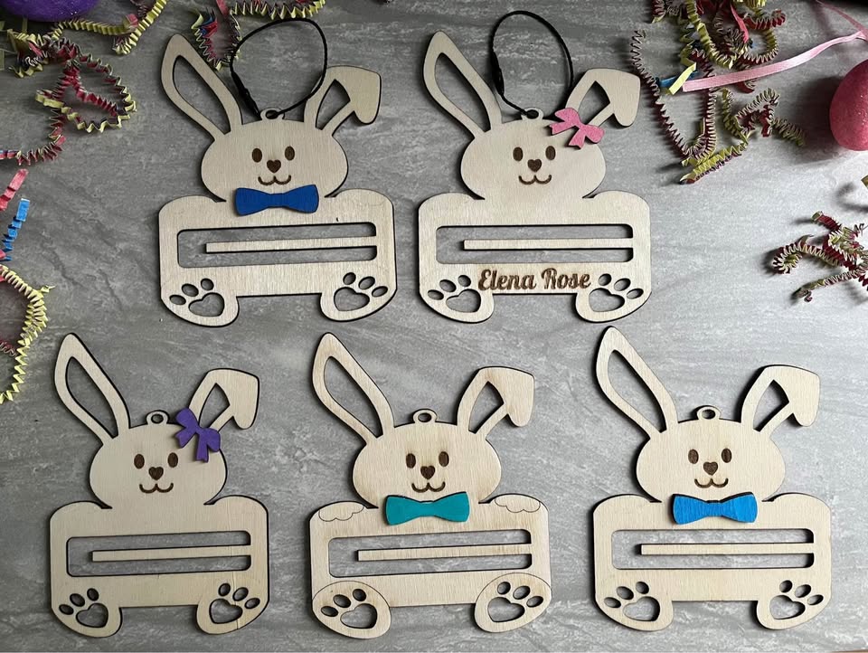 Personalized Easter Bunny Money Holder
