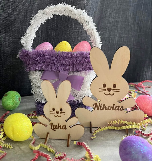 Personalized Standing Bunny Name Tag